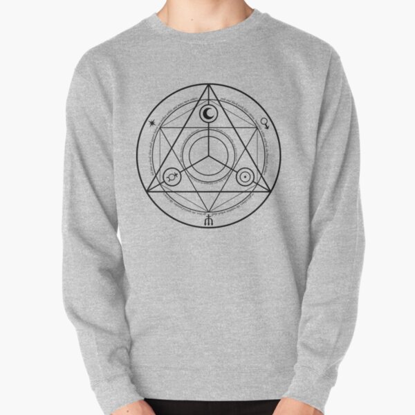 #Transmutation Circle #Sacred Geometry, #Alchemy Symbol, #Magic Symbol, Wicca, Übernatürliche Wesen Pullover Sweatshirt