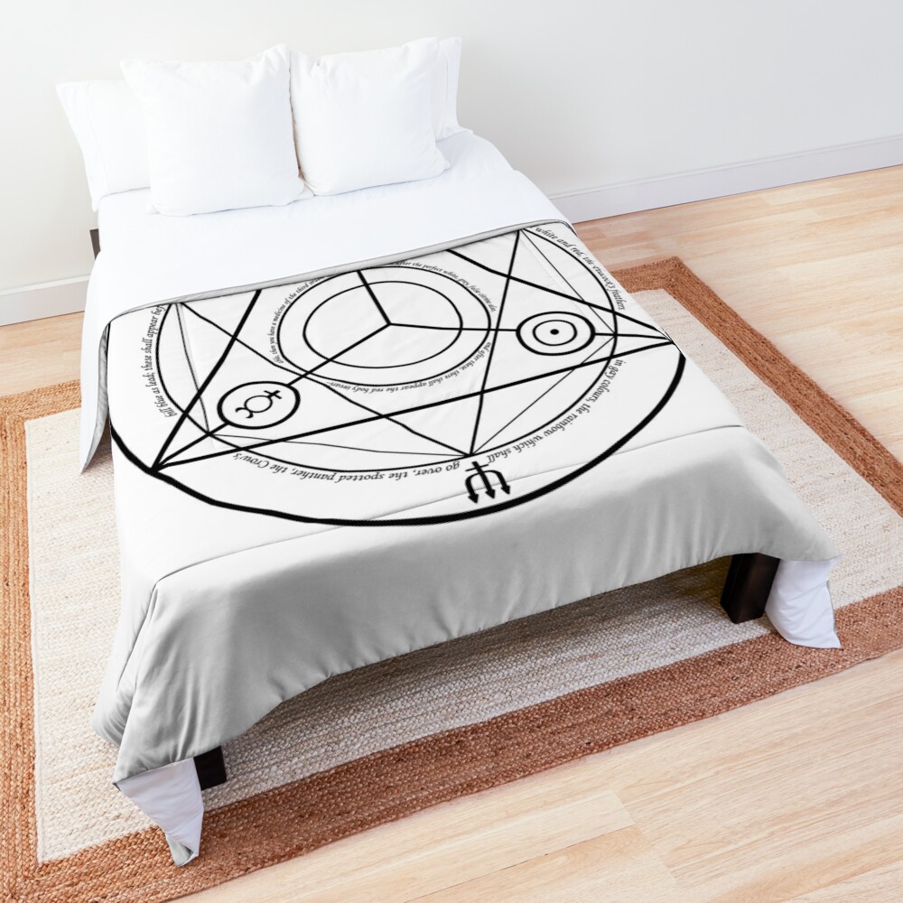 Alchemy Symbol,   ur,comforter_top_king,square,1000x1000