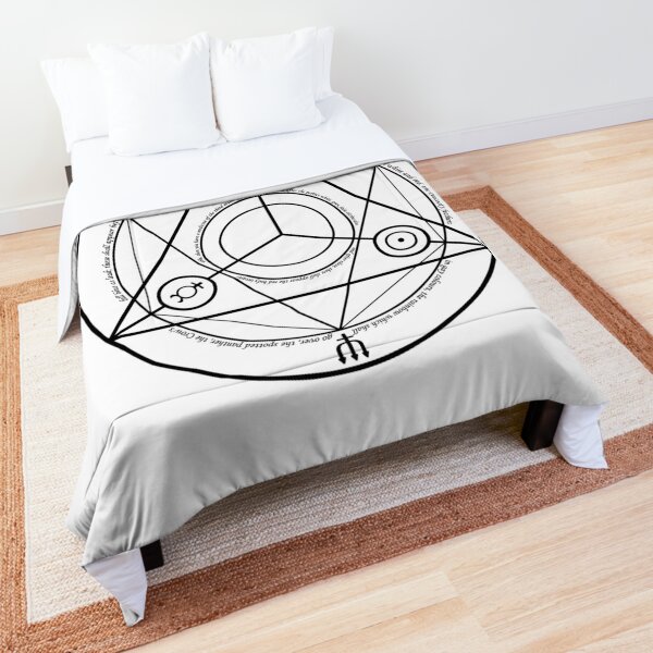 #Transmutation Circle #Sacred Geometry, #Alchemy Symbol, #Magic Symbol, Wicca, Übernatürliche Wesen Comforter