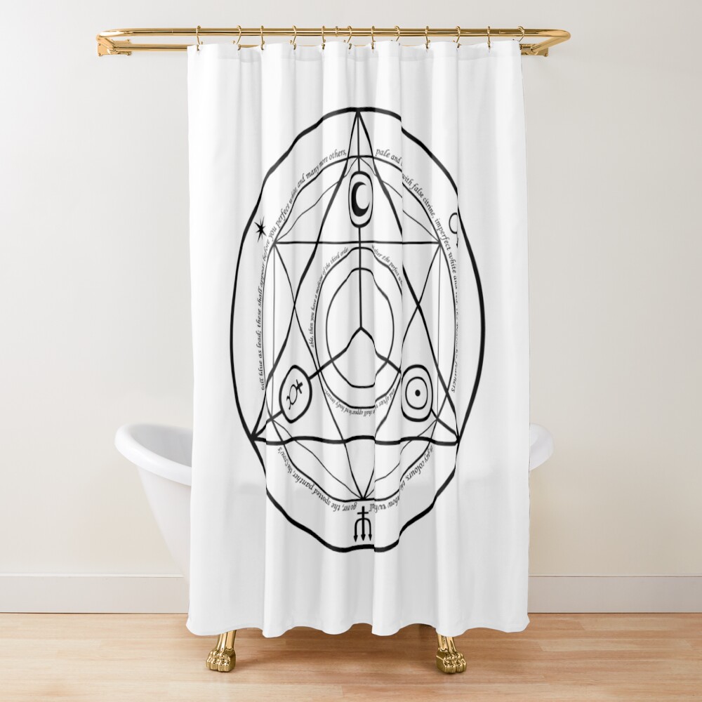 Alchemy Symbol,   ur,shower_curtain_closed,square,1000x1000