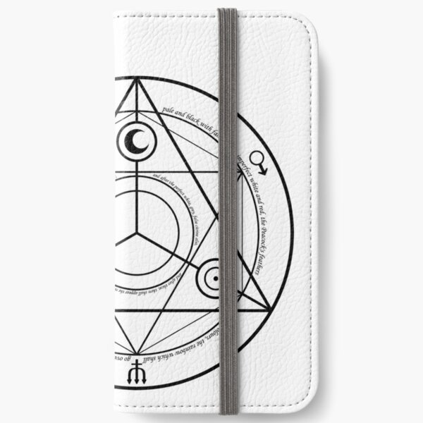 #Transmutation Circle #Sacred Geometry, #Alchemy Symbol, #Magic Symbol, Wicca, Übernatürliche Wesen iPhone Wallet