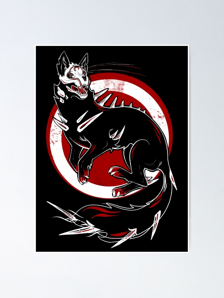Wolf Grimm Red Poster By Sailorhopeeart Redbubble