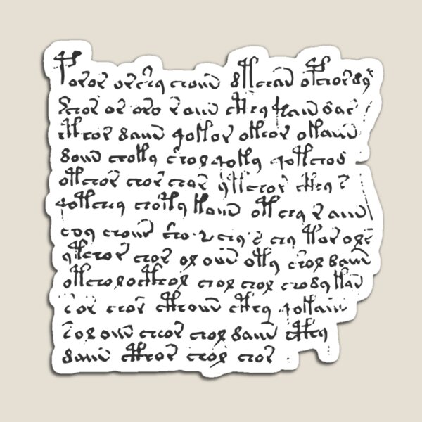 #Voynich #Manuscript #Language #VoynichManuscript Magnet
