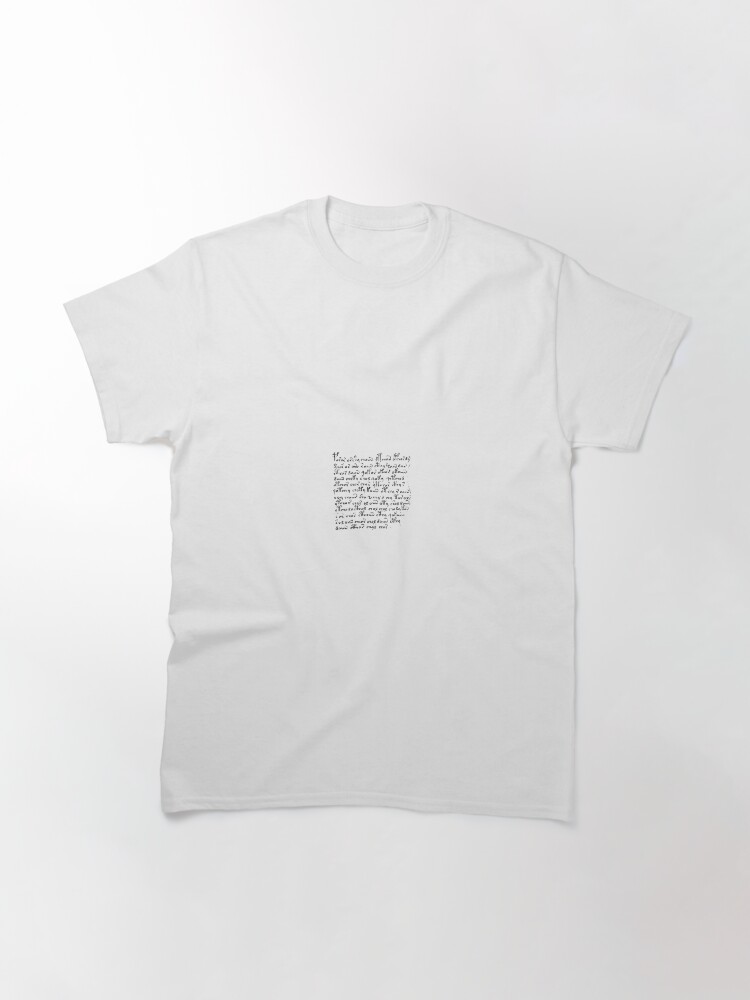 Alternate view of #Voynich #Manuscript #Language #VoynichManuscript Classic T-Shirt