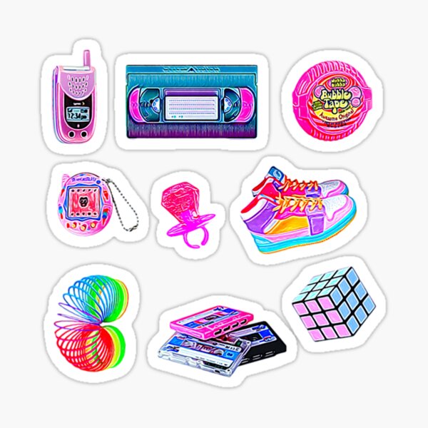 90s kid pack Sticker for Sale by stickers-packs