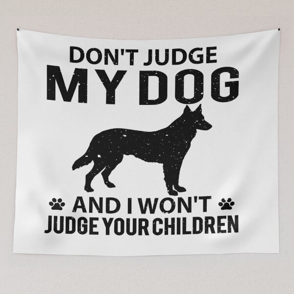 Item preview, Don't judge my dog and i won't judge your children  designed and sold by Ashley Osborne.