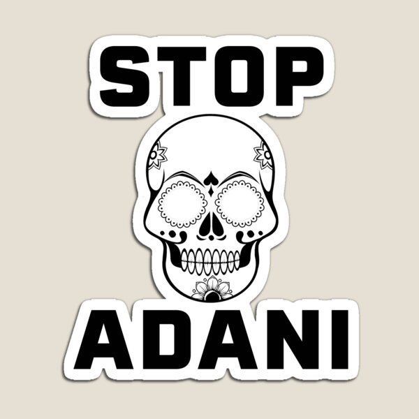 Item preview, Extinction Rebellion - Stop Adani Sugar Skull designed and sold by MandWthings.