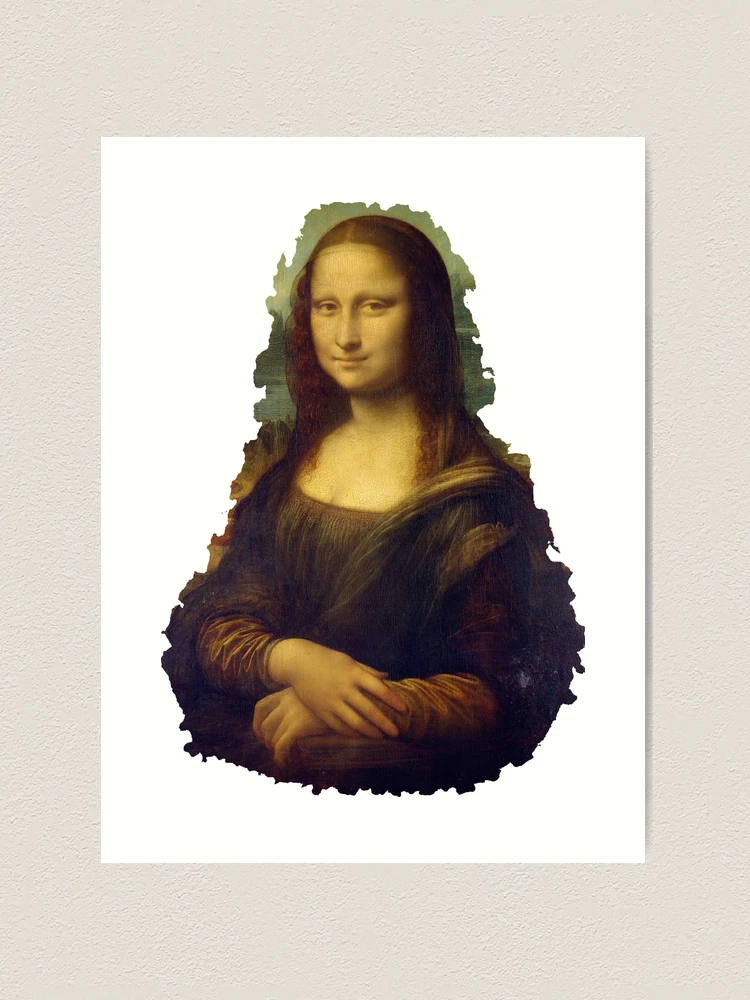 PRINTABLE Mona Lisa Inverted Colors DIGITAL DOWNLOAD 