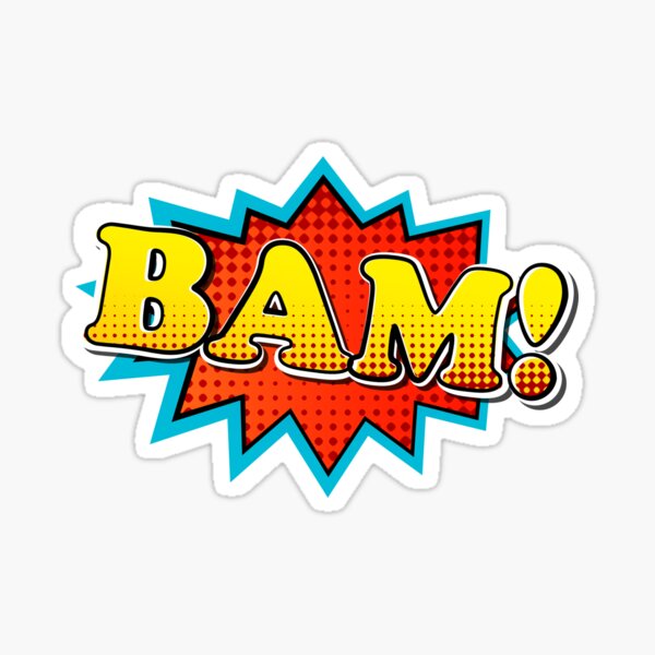 Lightning Bolt Comic book Style Sticker for Sale by CR-Studio