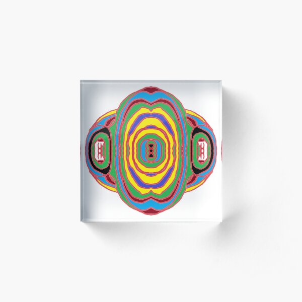 #Playmat #Psychedelic #Art #PsychedelicArt Psychedelic Colors Acrylic Block
