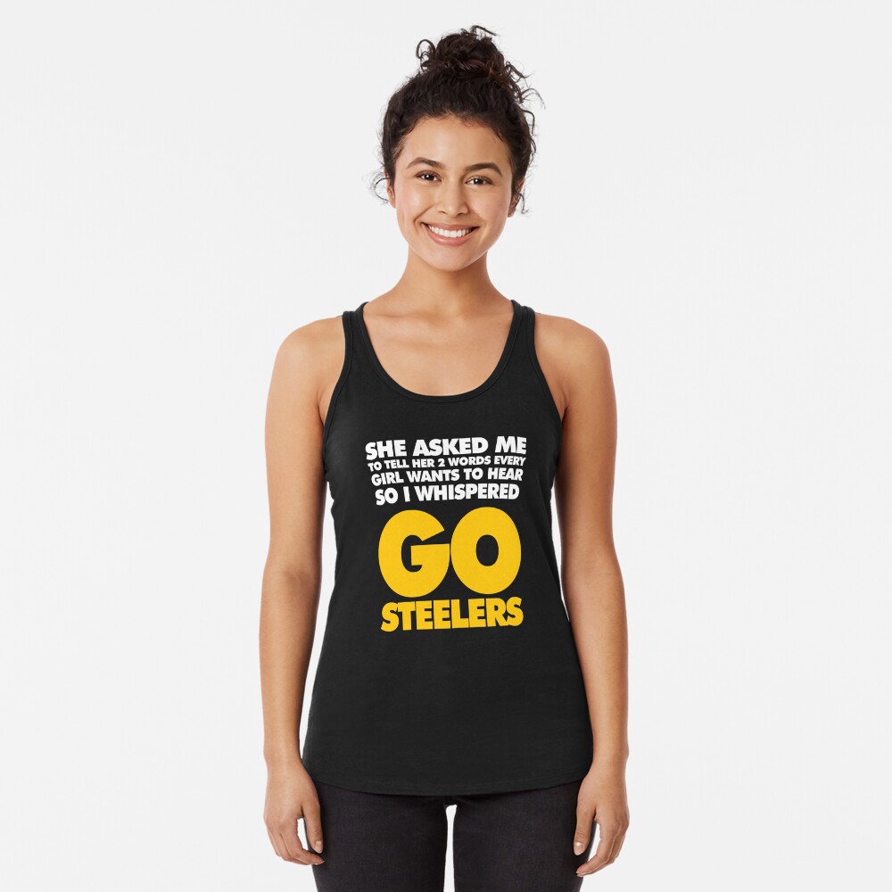 This Girl Loves Her Pittsburgh Steelers Womens Tank Sleeveless Tee Fans Vest