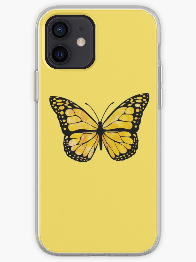 Yellow Butterfly Aesthetic Iphone Case Cover By Cameron304 Redbubble