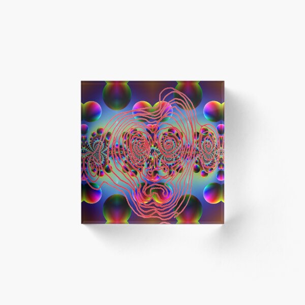 #Psychedelic #Colors #Art #PsychedelicColors Acrylic Block