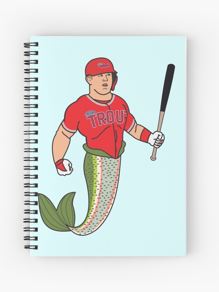 Mike as an actual Trout Spiral Notebook for Sale by