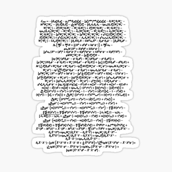 Item preview, Standard Model Lagrangian Higgs Boson Formula Physics Teacher designed and sold by Creekman Designs.