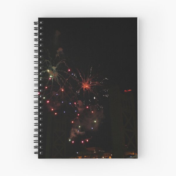 Item preview, New Year's On The Bridge - Firework Lights with Multicolored Smoke designed and sold by LemonsandInk.