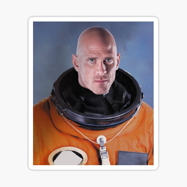 Astronaut Xxx Buzzers Jonny - Johnny Sins Astronaut Stickers for Sale | Redbubble