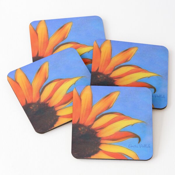 Item preview, Painted Sunflower with Bee designed and sold by Photo Art By Anita.