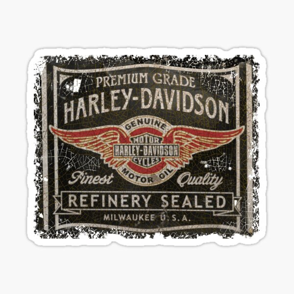 huile de moto américaine vintage Sticker