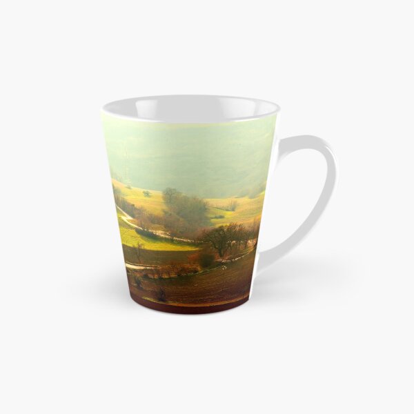 Item preview, Winding road between fields bathed in sunlight and covered with fog designed and sold by Kristina Drozd.