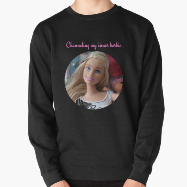 Inner barbie teen, with pink text Pullover Sweatshirt