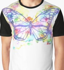 Watercolor Butterfly Graphic T-Shirt