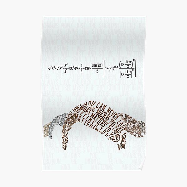 An Abundance of Katherines Typography Poster