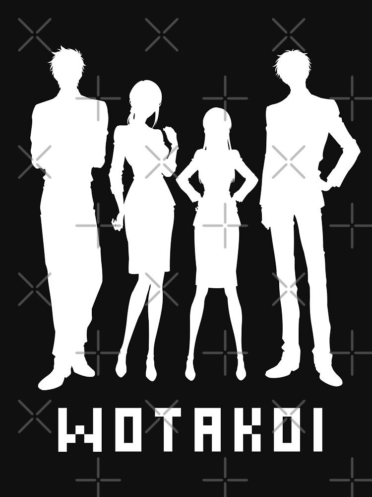 Camisa Wotaku ni Koi wa Muzukashii Personagens - Camisas Wotaku ni