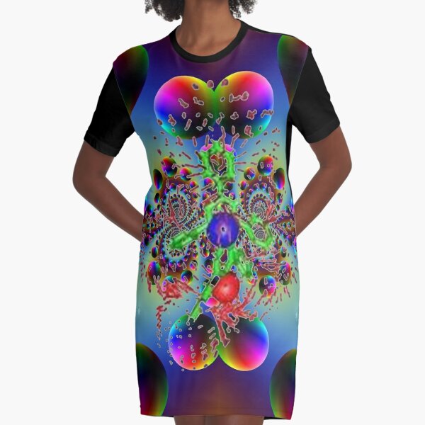 #Psychedelic #Art #PsychedelicArt #PsychedelicColors Graphic T-Shirt Dress
