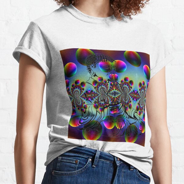 #Psychedelic #Art #PsychedelicArt #PsychedelicColors Classic T-Shirt