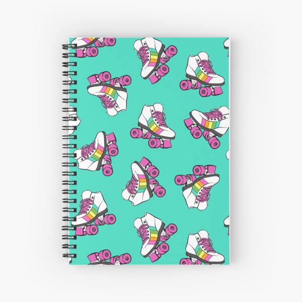 Item preview, Roller Skates - Rainbow skates on teal designed and sold by littlearrow.