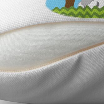 Alternate view of Easter Bunny in Egg Floor Pillow