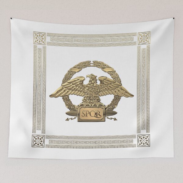 Item preview, Roman Empire - Gold Roman Imperial Eagle over White Velvet designed and sold by Serge Averbukh Art Studio.