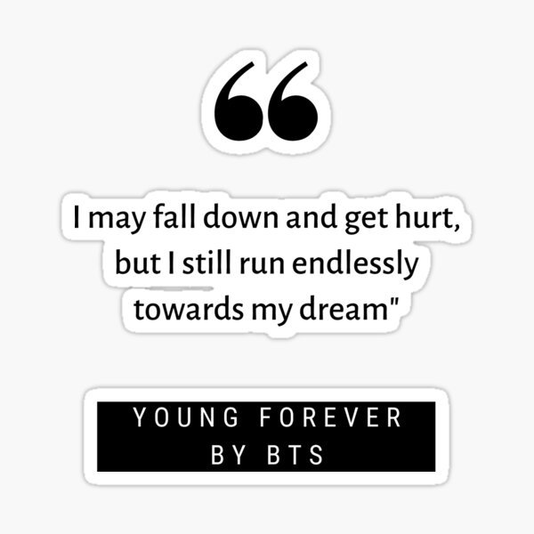 Bts Run Lyrics Stickers Redbubble