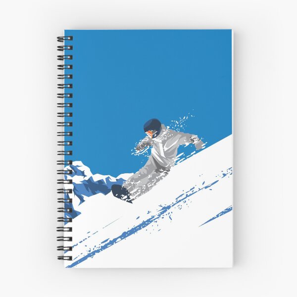 Item preview, A Snowboarder`s Winter Mountain Dream Free Style Art Deco Geometric Retro designed and sold by 108dragons.