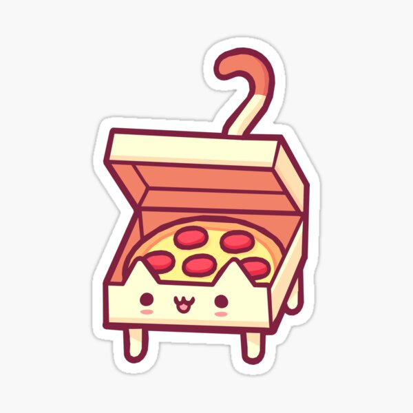 Kawaii Pizza Stickers for Sale, Free US Shipping