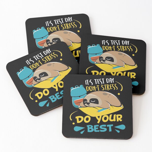 Item preview, Test Day Don't Stress Do Your Best Sleeping Sloth designed and sold by Basti09.