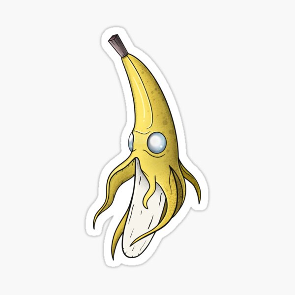 Banana Squid Sticker