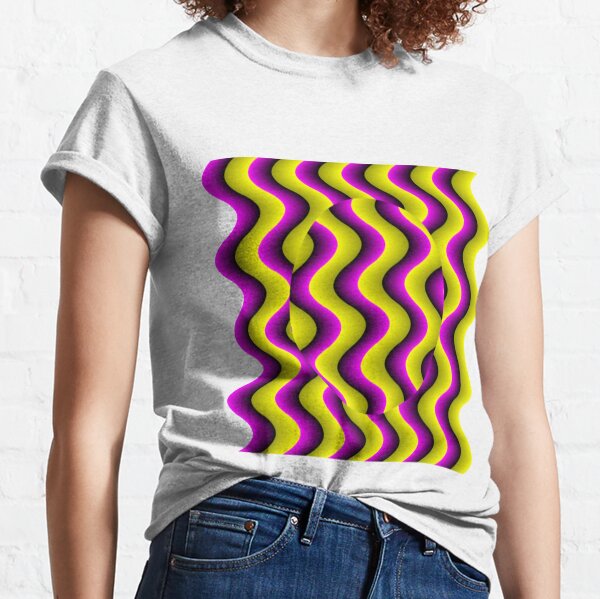 #Illusion, #abstract, #design, #art, illustration, pattern, shape, decoration Classic T-Shirt