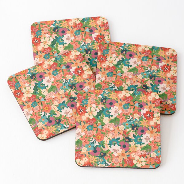 Item preview, Retro Flowers designed and sold by Bliss Find And Design.