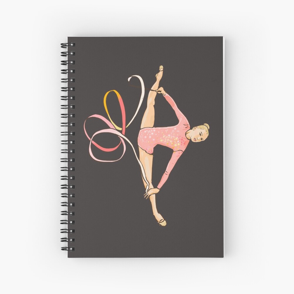 Page De Garde Cahier De Grs Cahier à spirale for Sale avec l'œuvre « Gymnastique rythmique » de l'artiste MimieTrouvetou | Redbubble