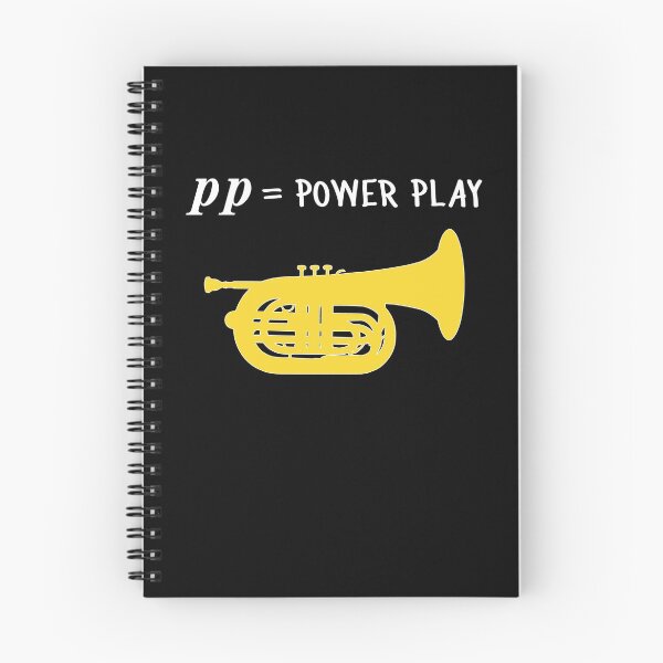 Item preview, pp = power play (pianissimo) - Funny marching baritone gift, Marching Band, Concert Band designed and sold by HEJAshirts.