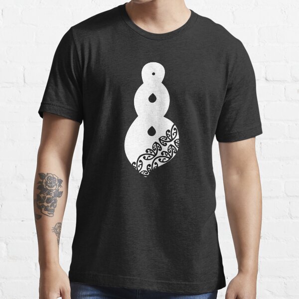 Pikorua Infinity Twist Maori Symbol White Essential T-Shirt