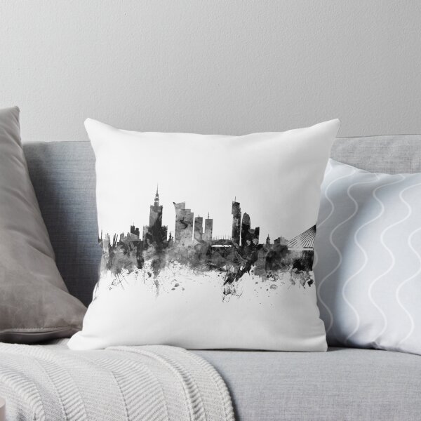 Aperçu de l'œuvre Warsaw Poland Skyline créée et vendue par ArtPrints.