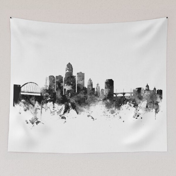 Item preview, Des Moines Iowa Skyline designed and sold by ArtPrints.