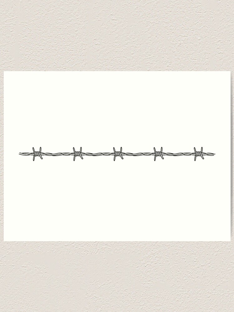 Barbed Wire Art Print for Sale by Dagmar van Ommen