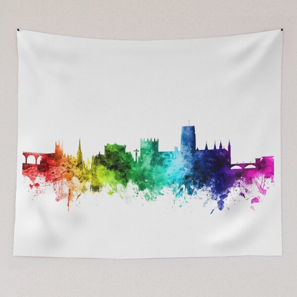 Item preview, Durham England Skyline Cityscape designed and sold by ArtPrints.