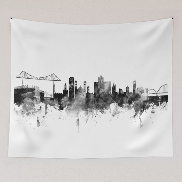 Item preview, Middlesbrough England Skyline designed and sold by ArtPrints.