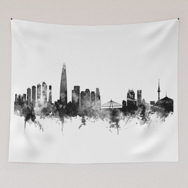 Item preview, Seoul Skyline South Korea designed and sold by ArtPrints.