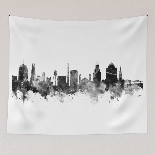 Aperçu de l'œuvre Durham North Carolina Skyline créée et vendue par ArtPrints.
